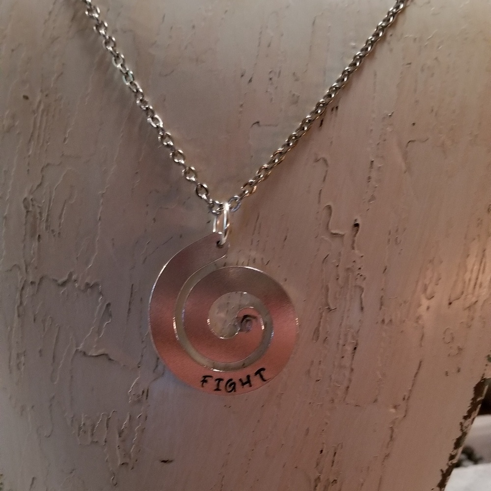 Fight Necklace stainless steel